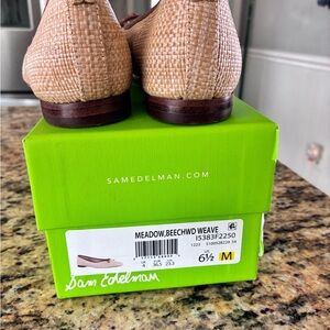 Sam Edelman Tan Woven Loafers